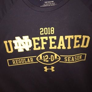 2018 Notre Dame Undefeated Tech Tee